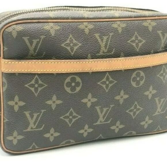 Auth Louis Vuitton Monogram Compiegne 23 M51847 Clutch Bag NS040426 - Picture 1 of 9